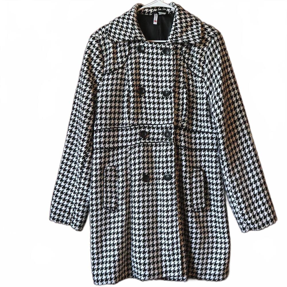 Voice Y2K Houndstooth Peacoat Black and White Size Extra‎ Lg